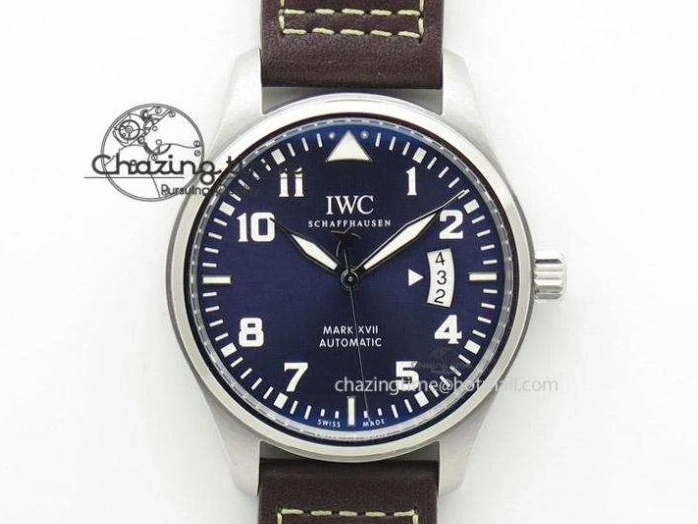 MIROTIME 0514 GoodFit Big Pilot Real PR IW500912 ZF Best Edition Black Dial On Black Leather Strap A 7287